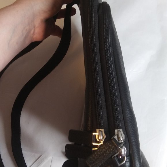 Jack Georges leather backpack leather beautiful  striped interior main image 14